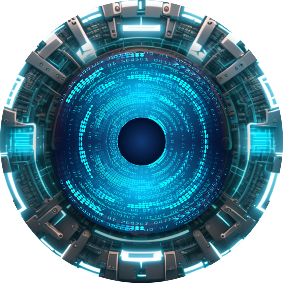 Modern Technology Eye Cybersecurity Crop-out png