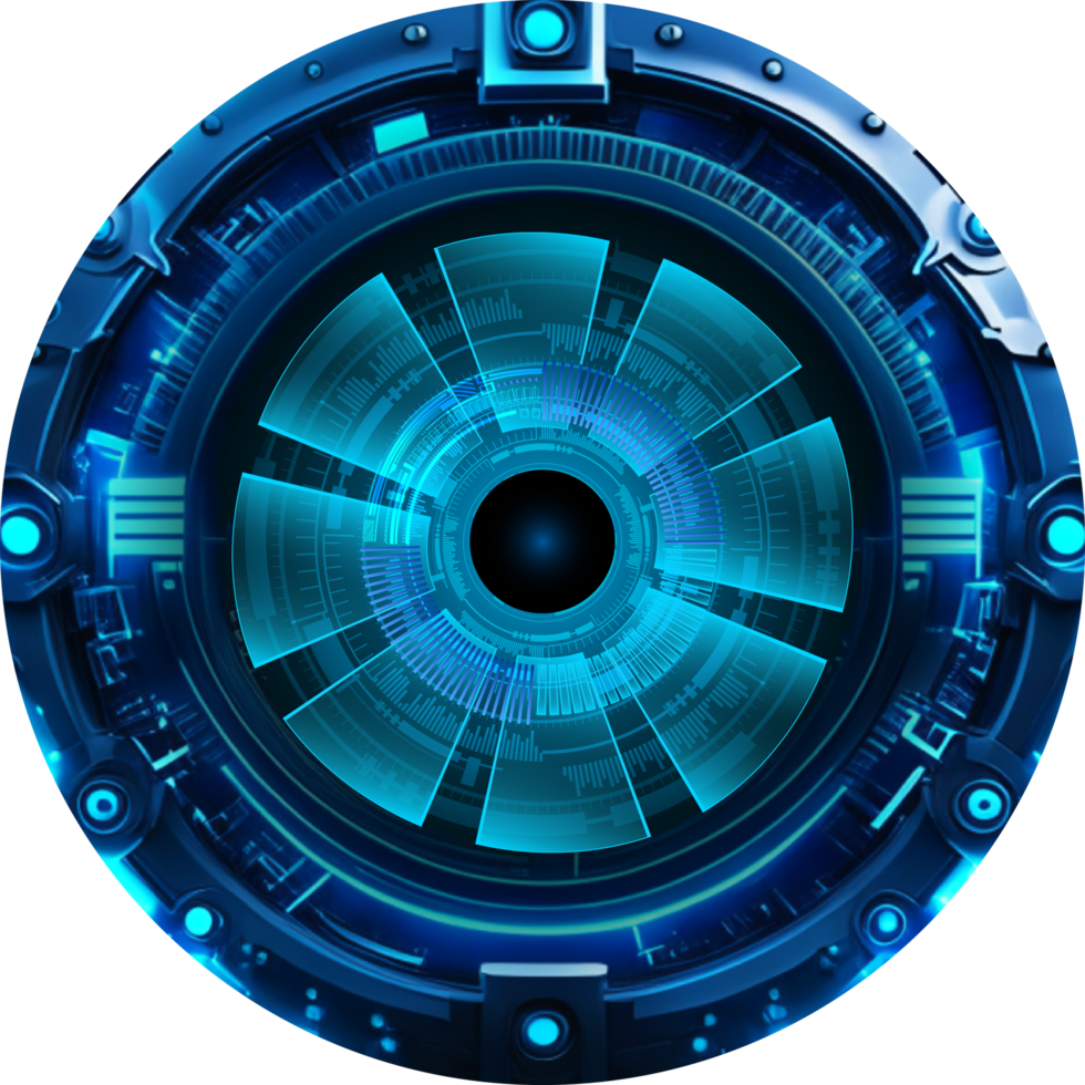 Modern Technology Eye Cybersecurity Crop-out png