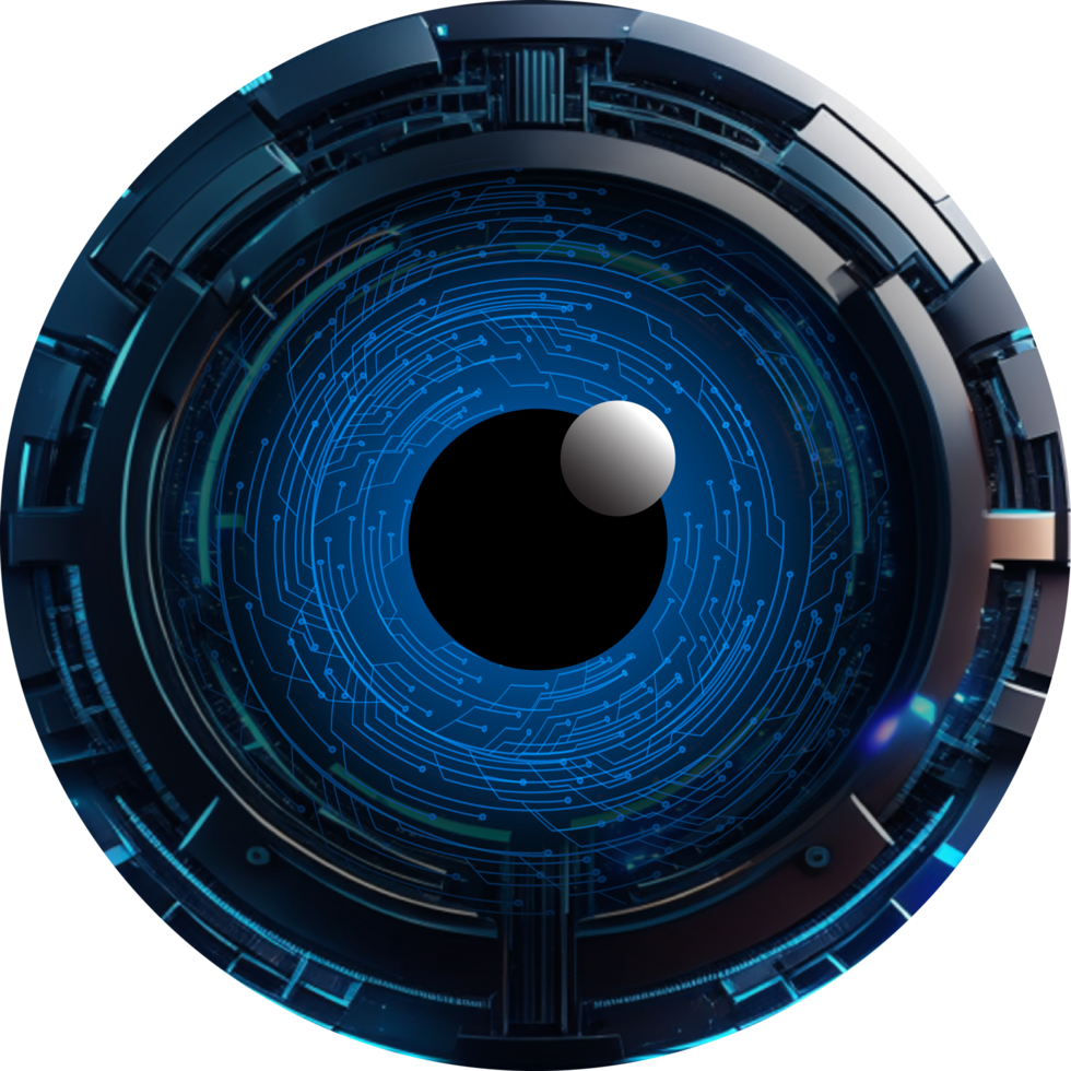 Modern Technology Eye Cybersecurity Crop-out png