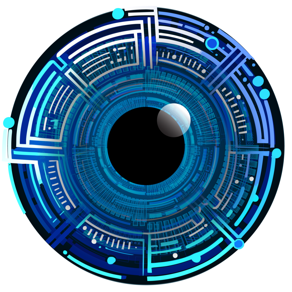 Modern Technology Eye Cybersecurity Crop-out png