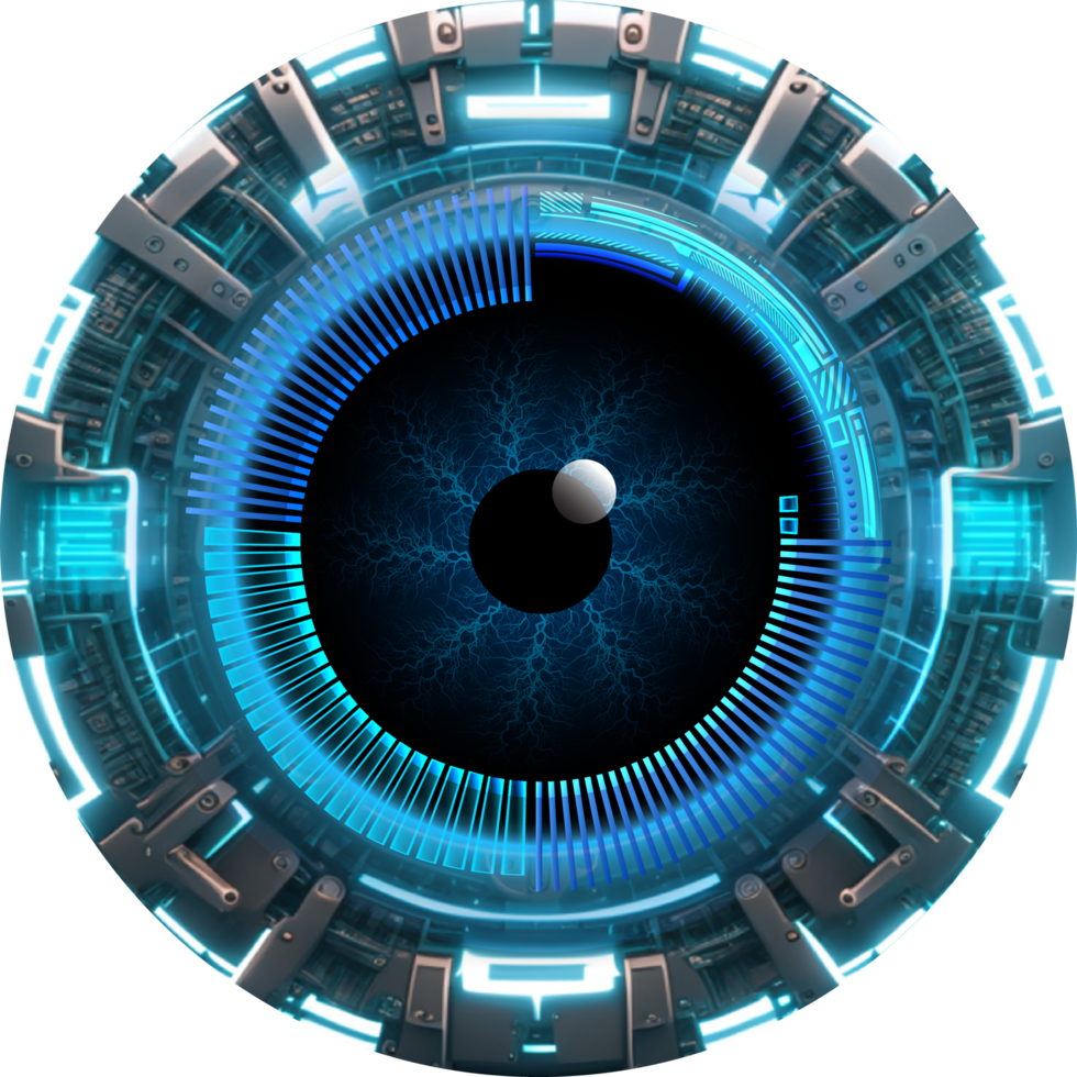 Modern Technology Eye Cybersecurity Crop-out png