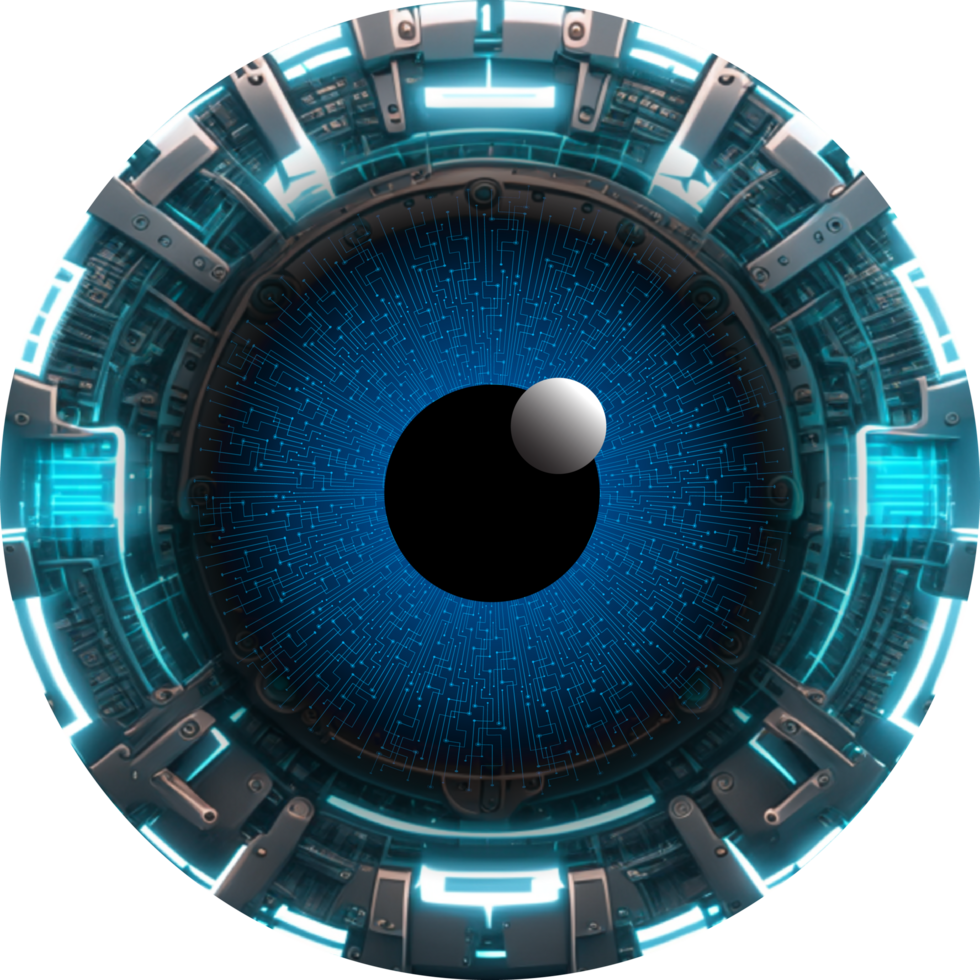 Modern Technology Eye Cybersecurity Crop-out png