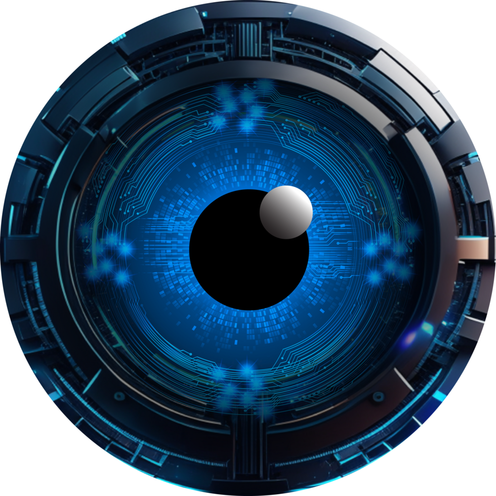 Modern Technology Eye Cybersecurity Crop-out png