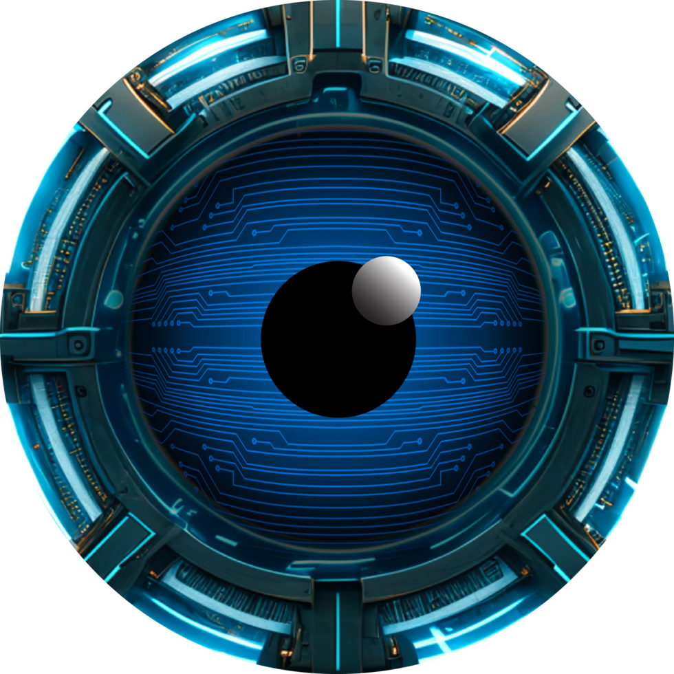 Modern Technology Eye Cybersecurity Crop-out png