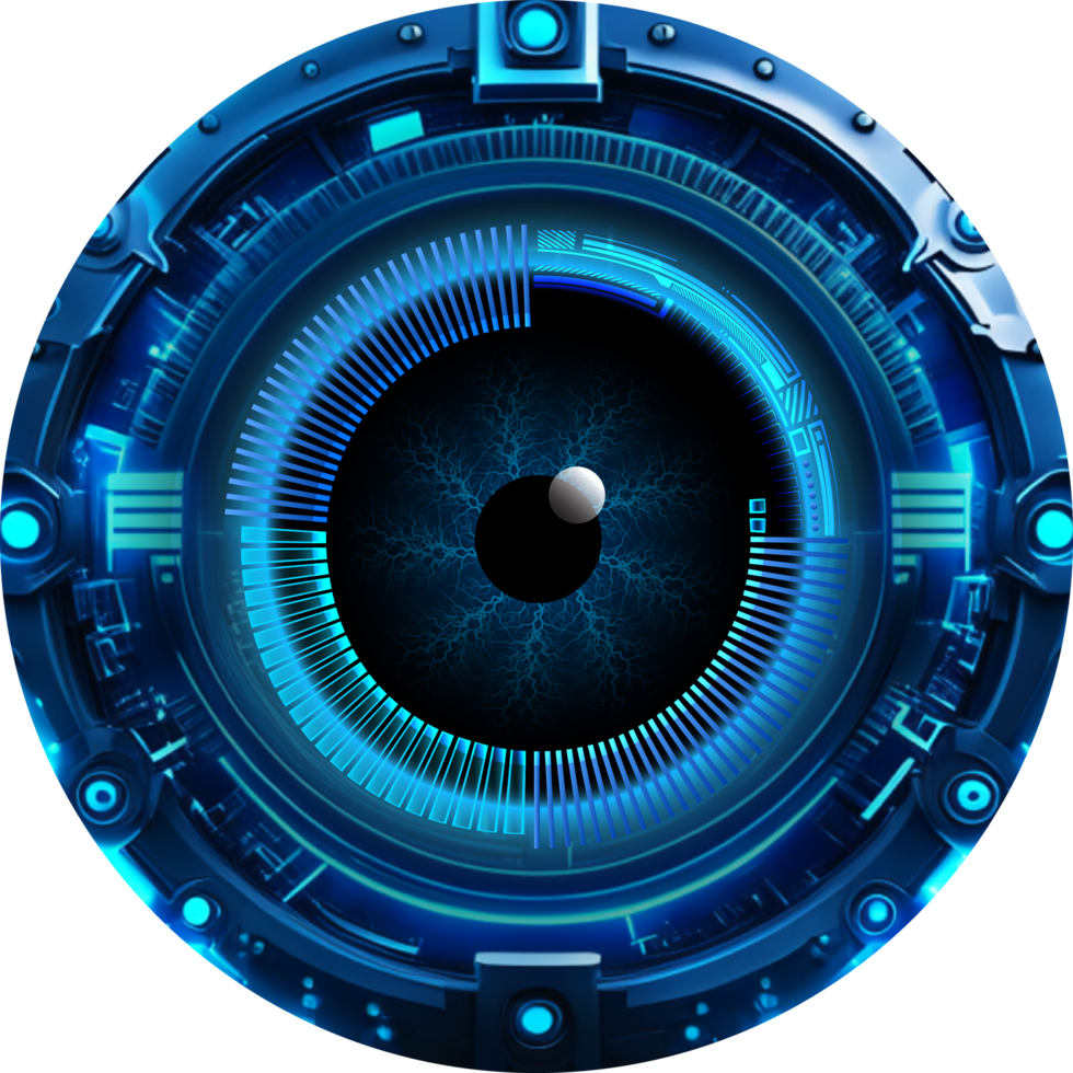 Modern Technology Eye Cybersecurity Crop-out png