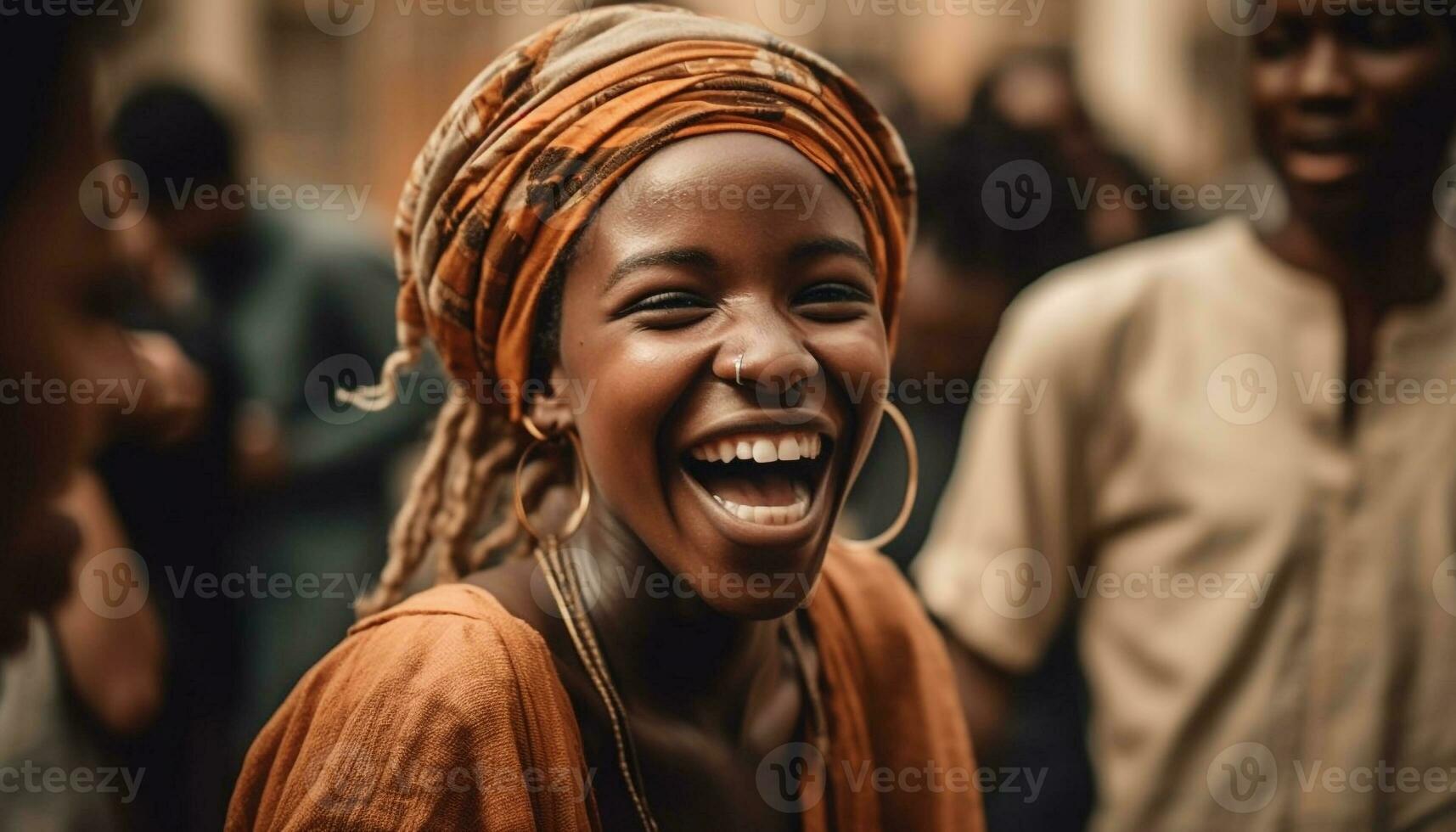 African American young adults smiling, bonding, and enjoying leisure