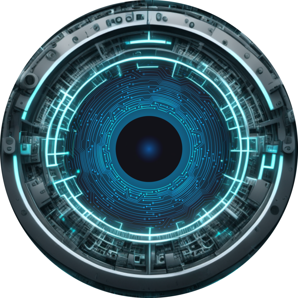 Modern Technology Eye Cybersecurity Crop-out png