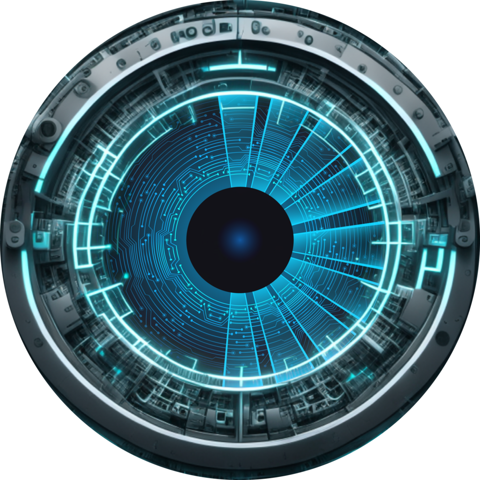 Modern Technology Eye Cybersecurity Crop-out png