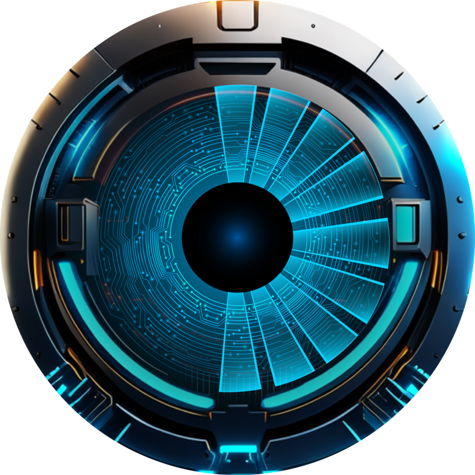 Modern Technology Eye Cybersecurity Crop-out png