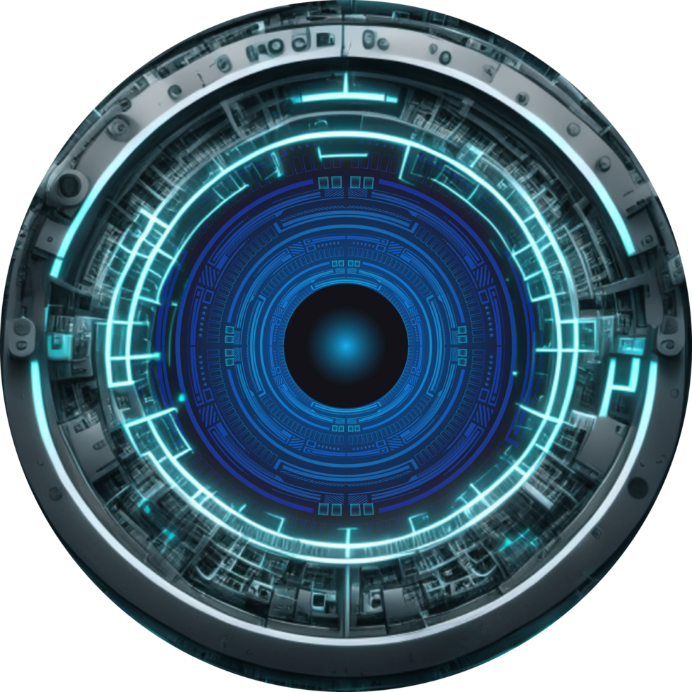 Modern Technology Eye Cybersecurity Crop-out png