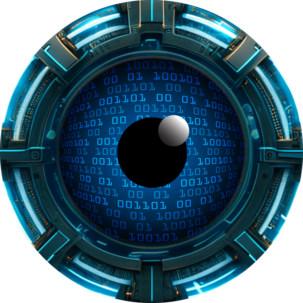 Modern Technology Eye Cybersecurity Crop-out png