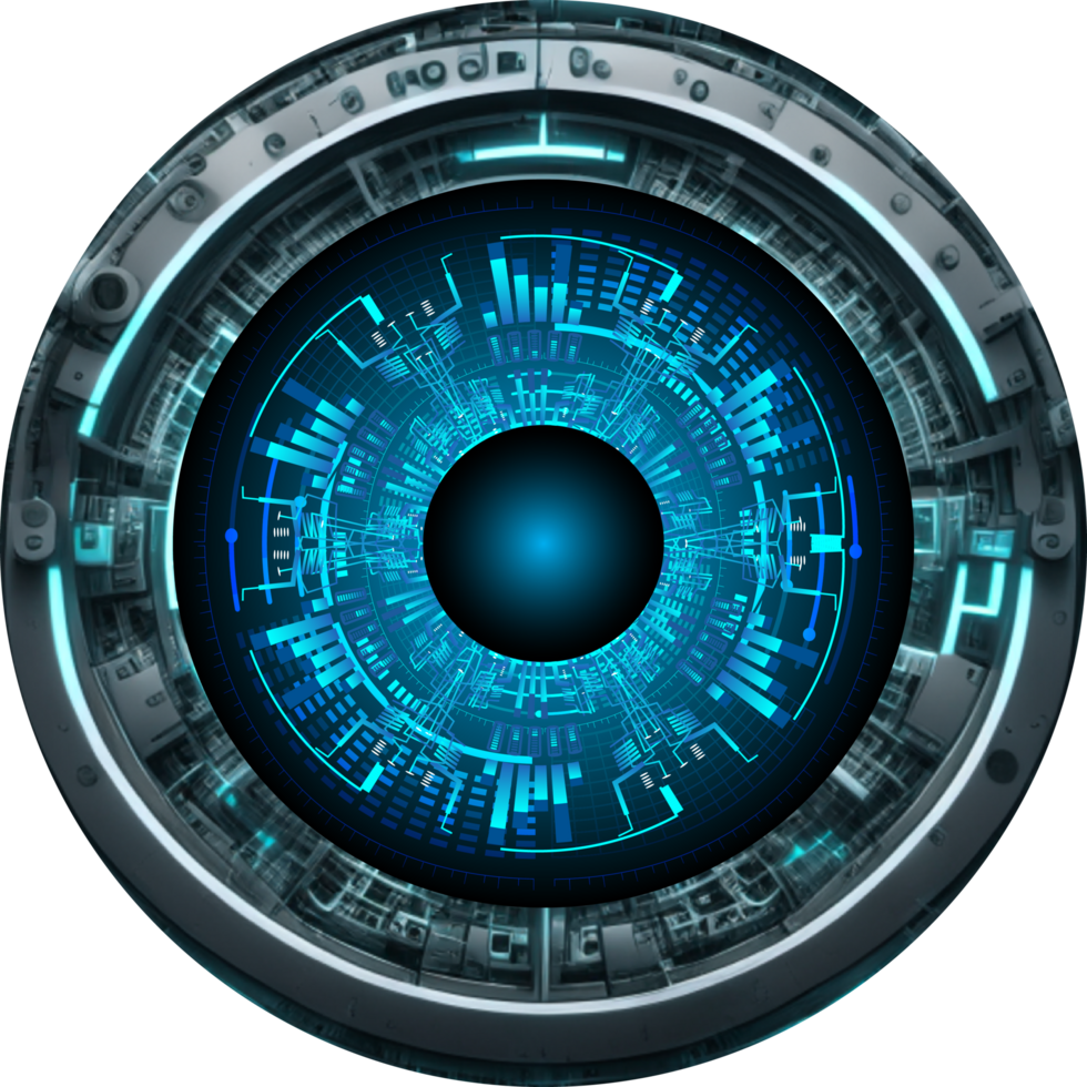 Modern Technology Eye Cybersecurity Crop-out png