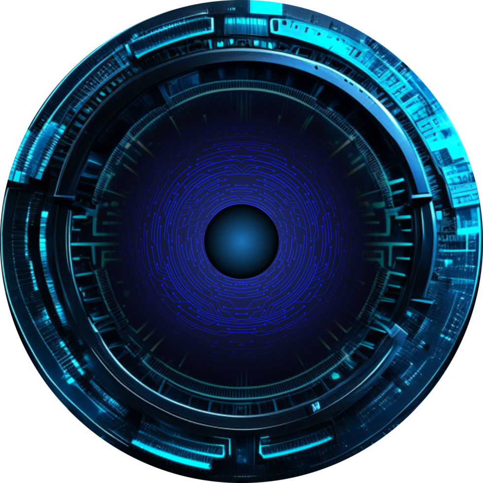 Modern Technology Eye Cybersecurity Crop-out png