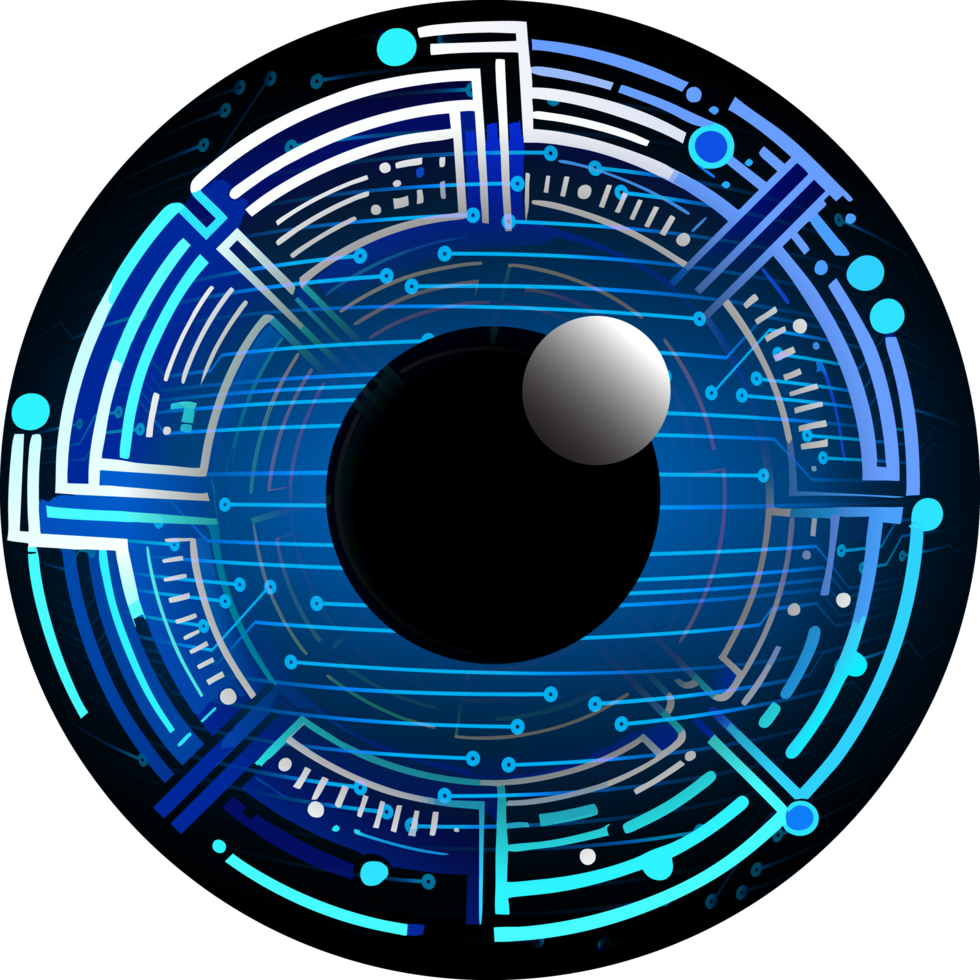 Modern Technology Eye Cybersecurity Crop-out png