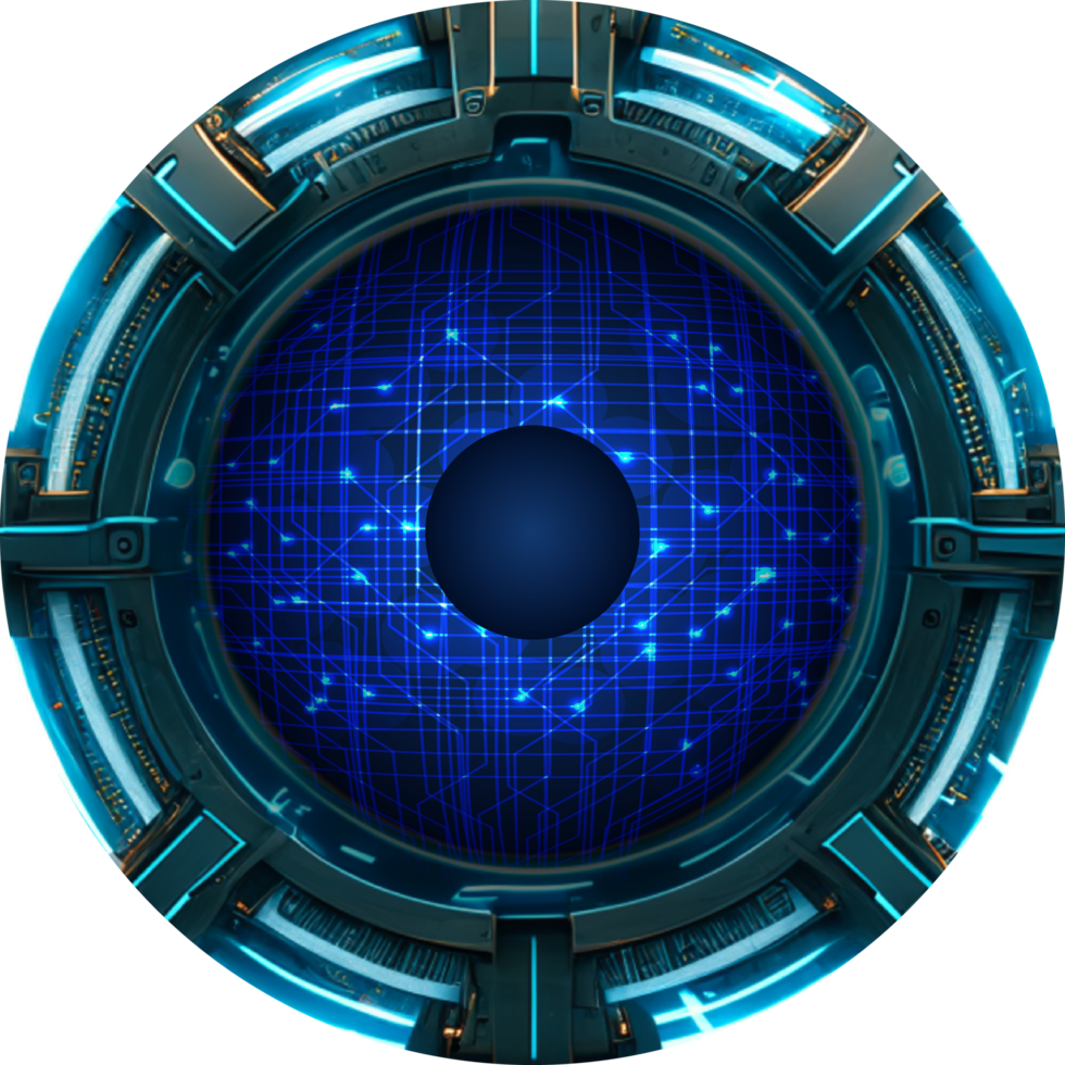 Modern Technology Eye Cybersecurity Crop-out png