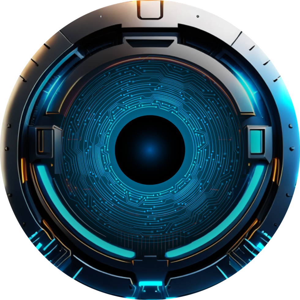 Modern Technology Eye Cybersecurity Crop-out png