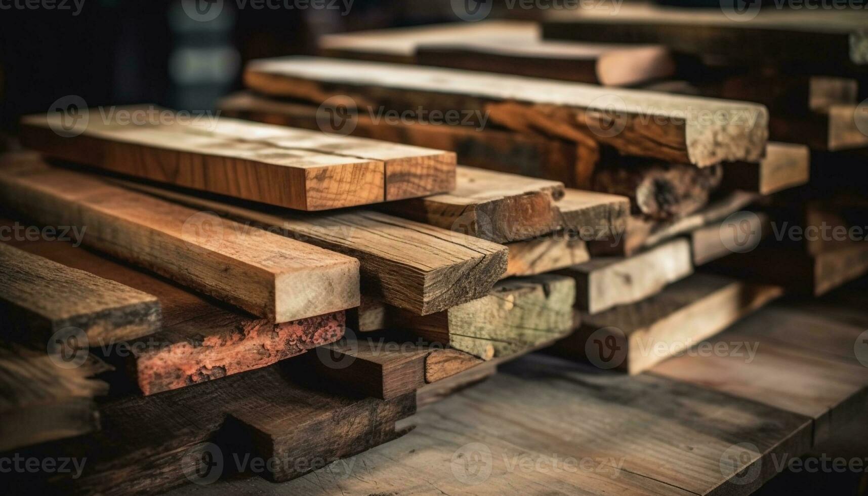 Hardwood stack, lumber industry, carpentry craft, nature pattern