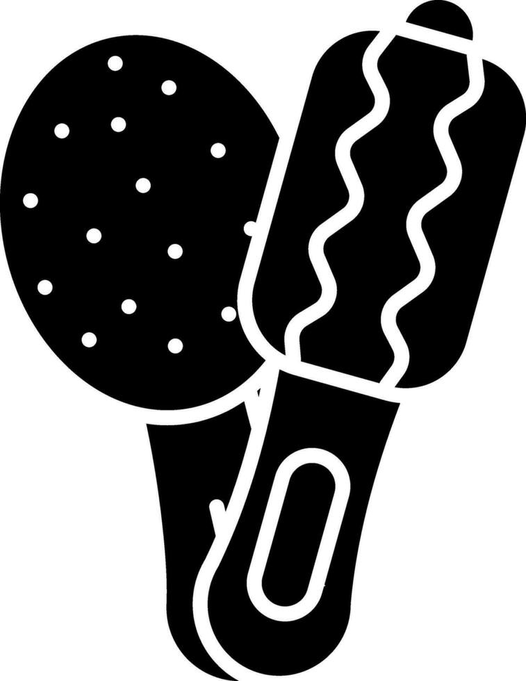 Illustration Of Hair Brush Icon In black and white Color. vector