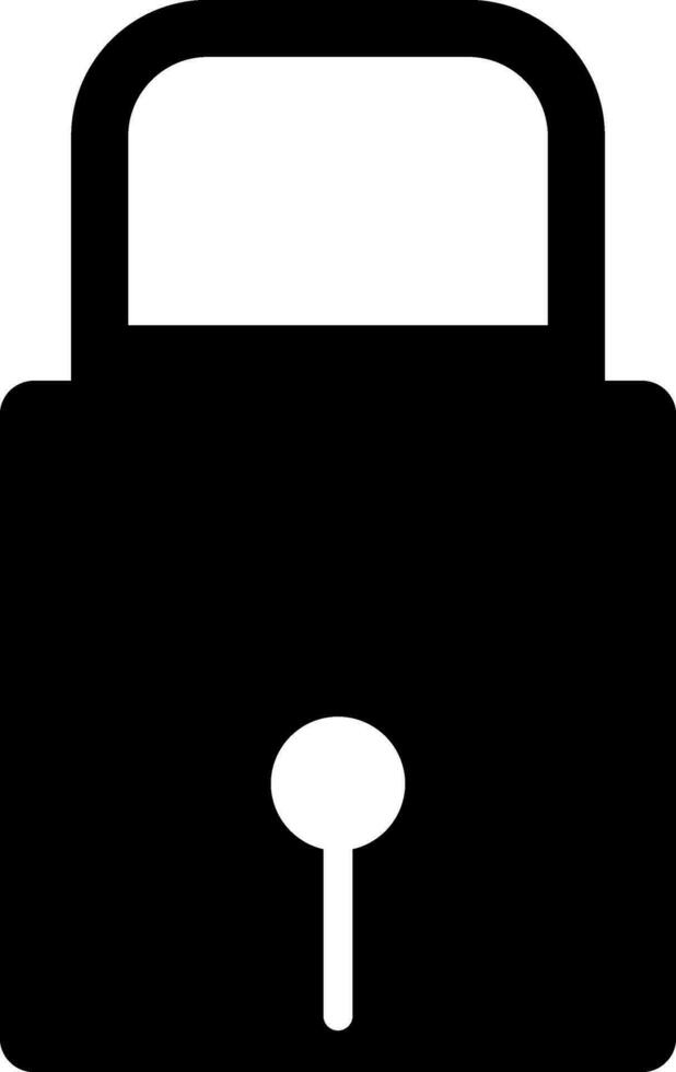 Illustration of lock icon. vector