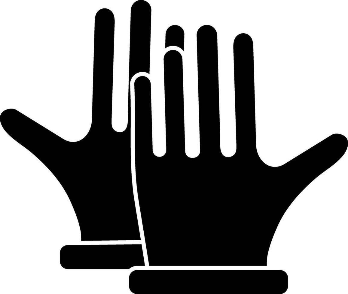Vector illustration of gloves icon.