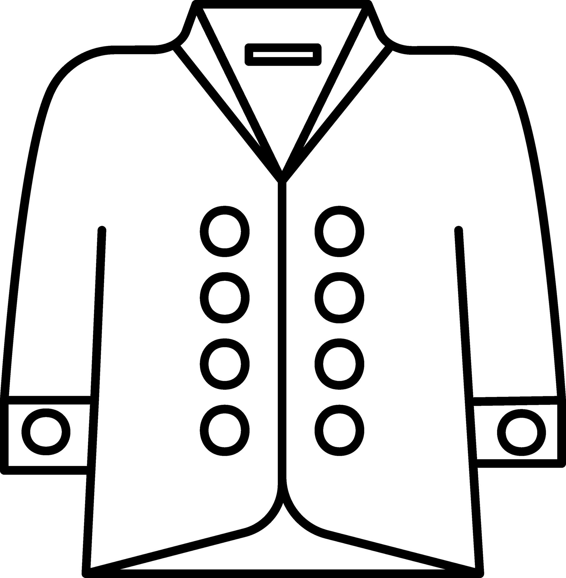 Illustration of Coat Icon in Flat Style. 25056017 Vector Art at Vecteezy