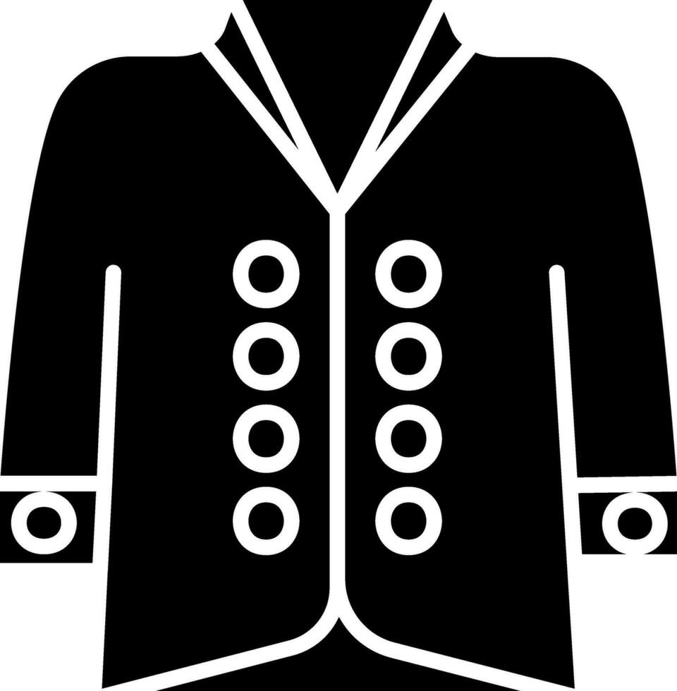 Illustration of Coat Icon in Flat Style. vector