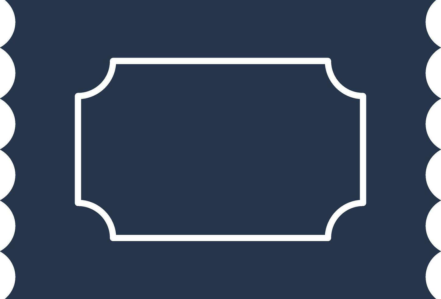 Illustration of Ticket Icon In Blue And White Color. vector