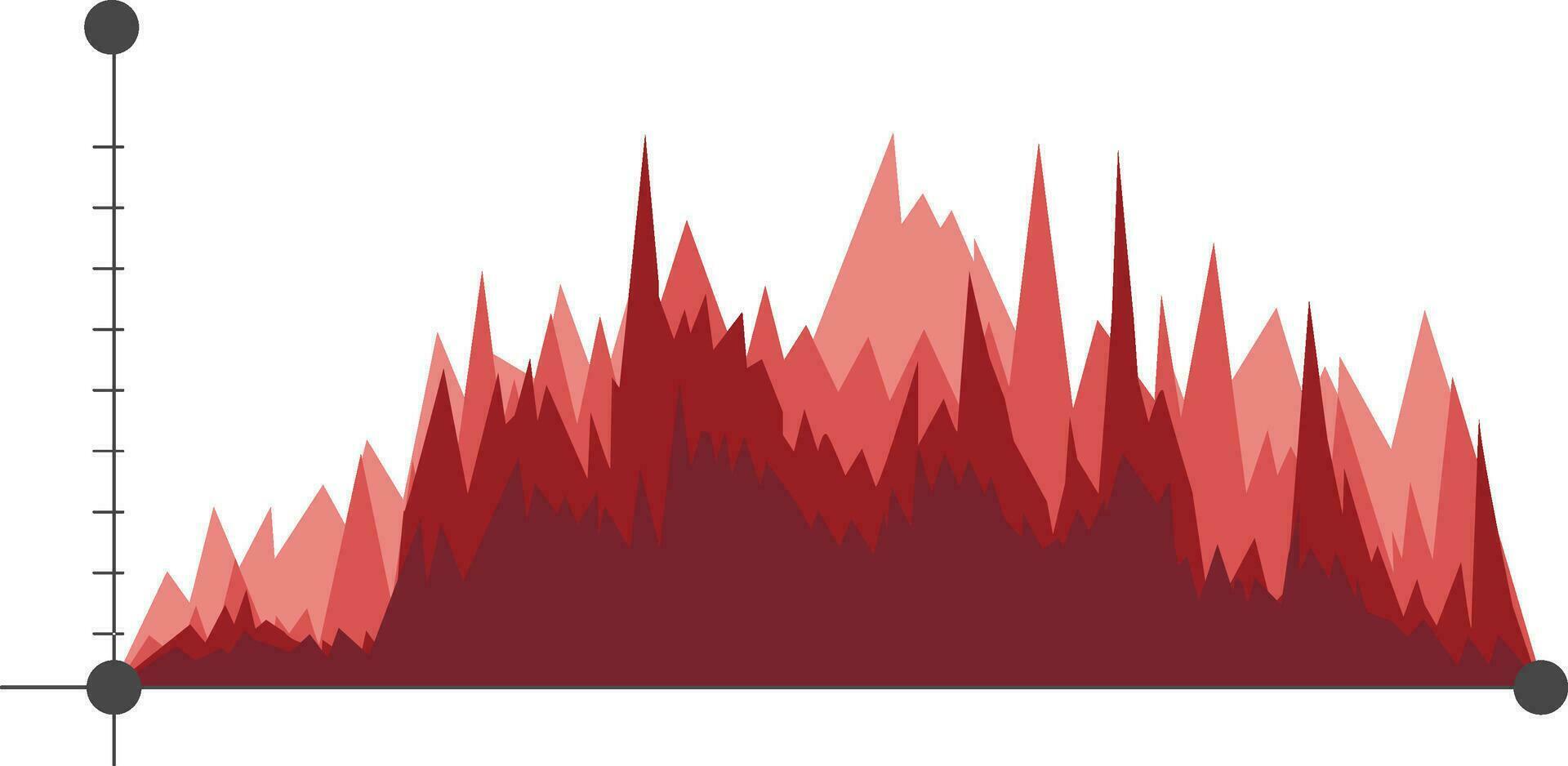 Statistical graph infographic element. vector
