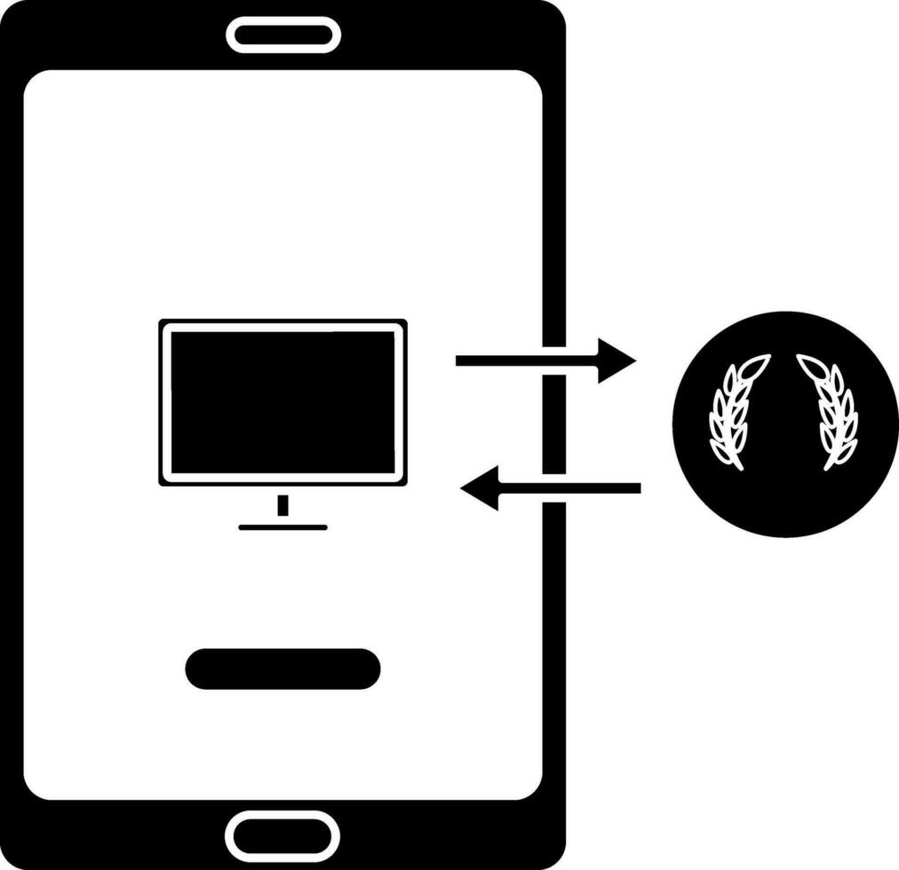 Online money transfer method. vector