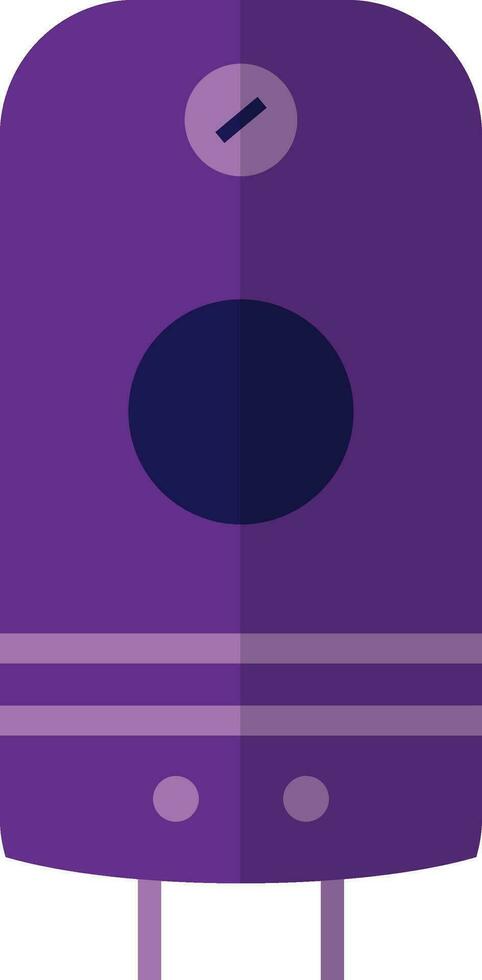 Geyser in purple color. vector