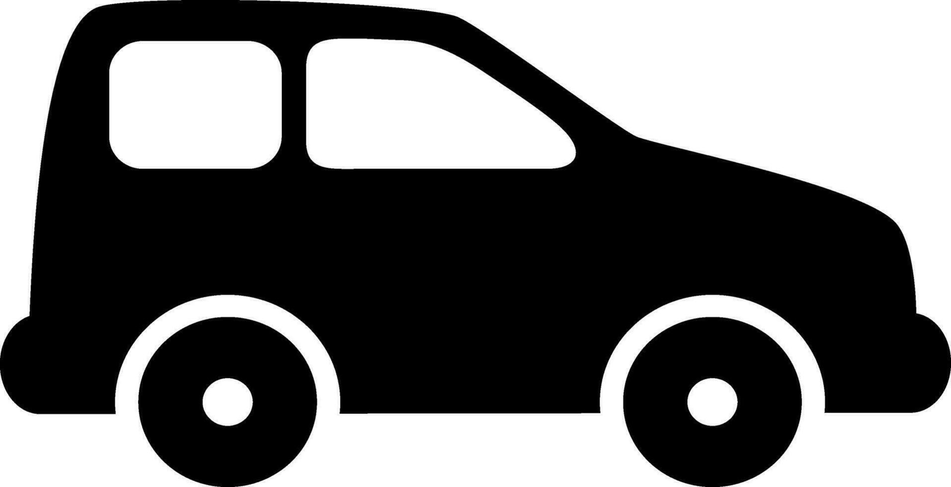 Flat illustration of a car. vector