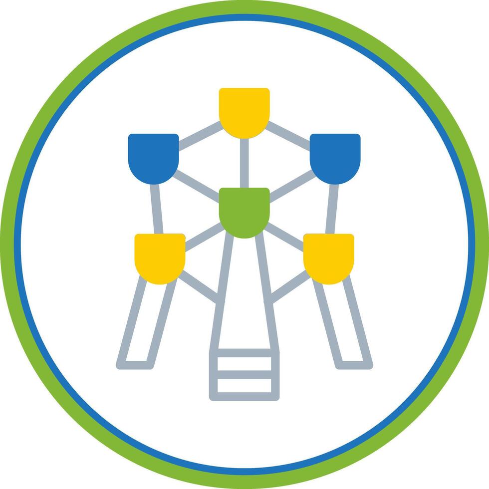 Atomium Vector Icon Design