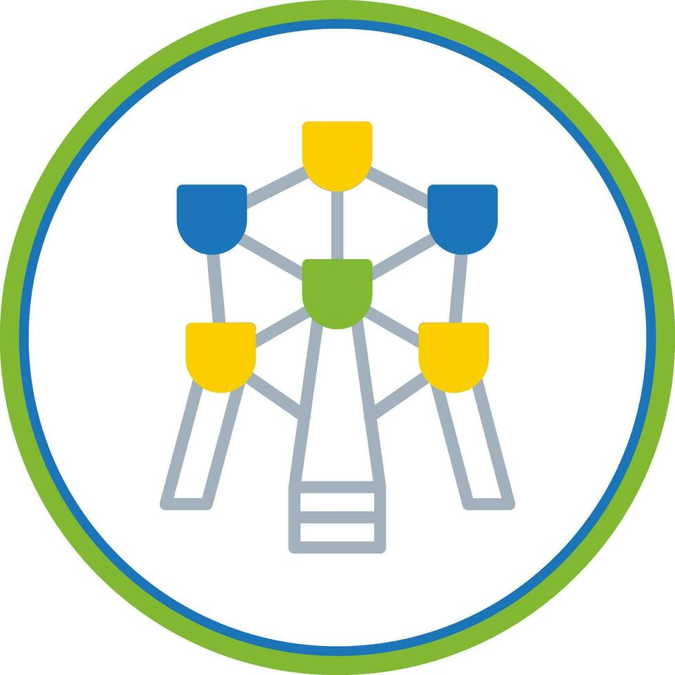 Atomium Vector Icon Design