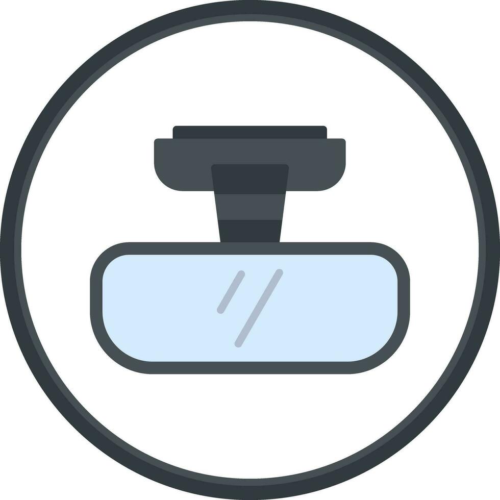 Rearview mirror Vector Icon Design