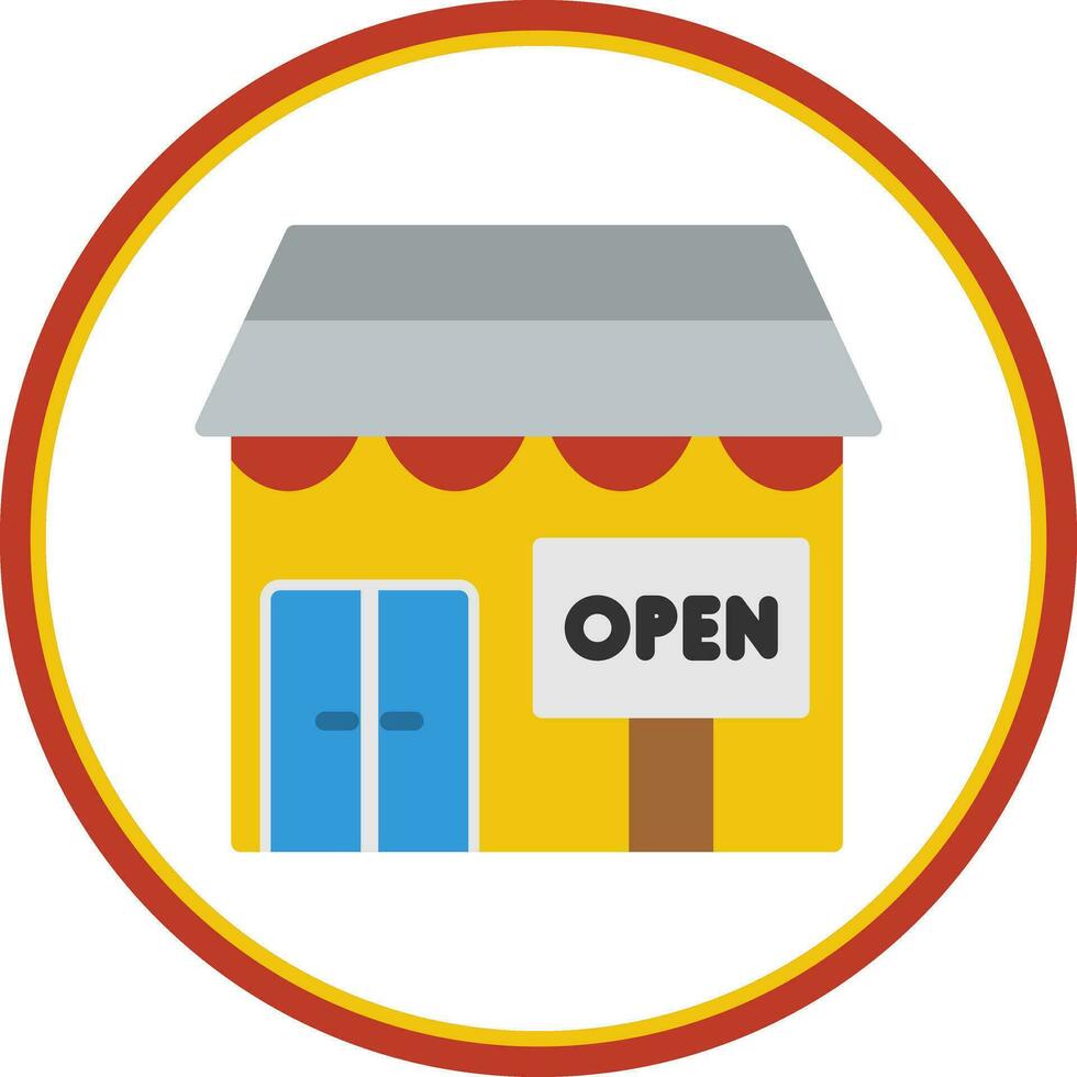 Opening shop Vector Icon Design