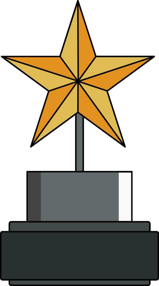 Vector trophy cup or award sign or symbol.