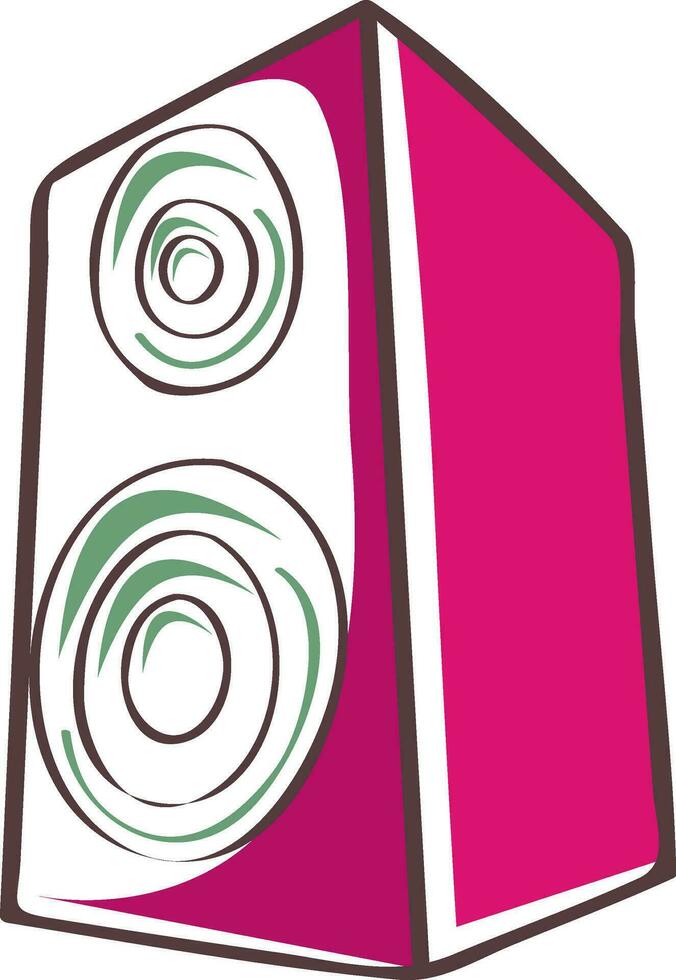 3D audio sound speaker. vector