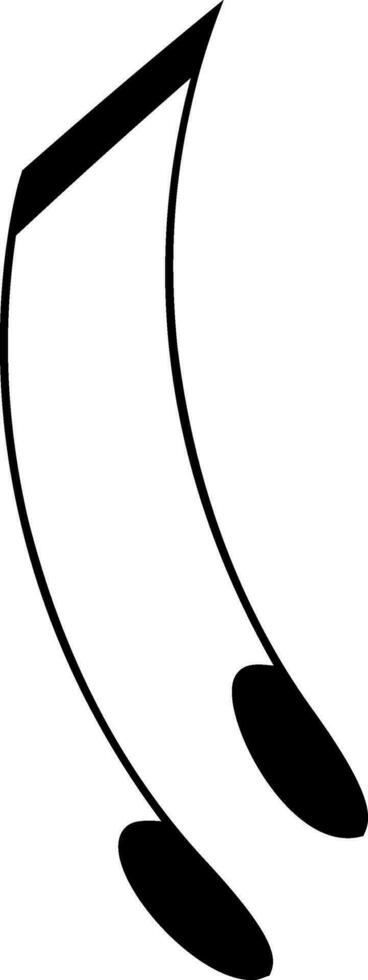 Illustration of music note. vector