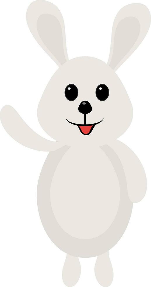 Rabbit cartoon character. vector