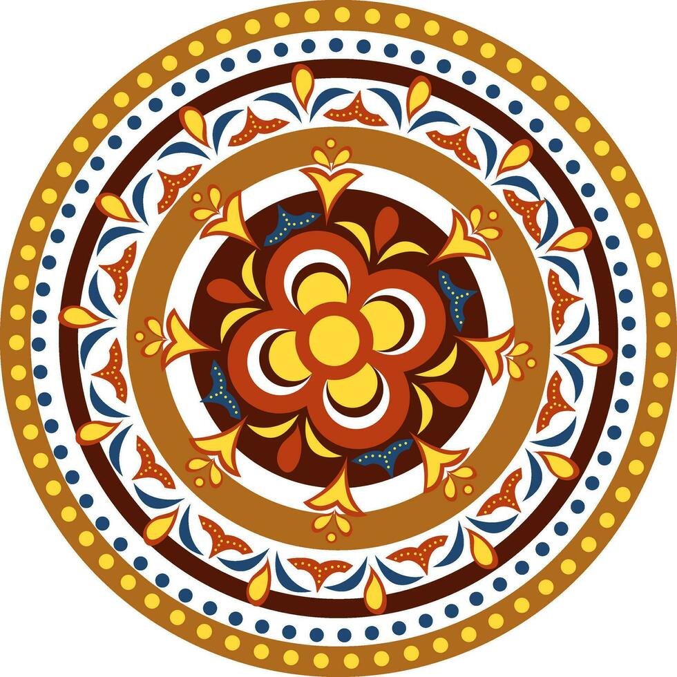 Beautiful artistic floral mandala design. vector