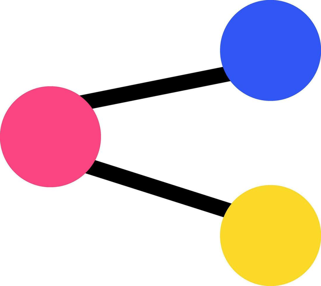 plano estilo ilustración de redes conexión. vector