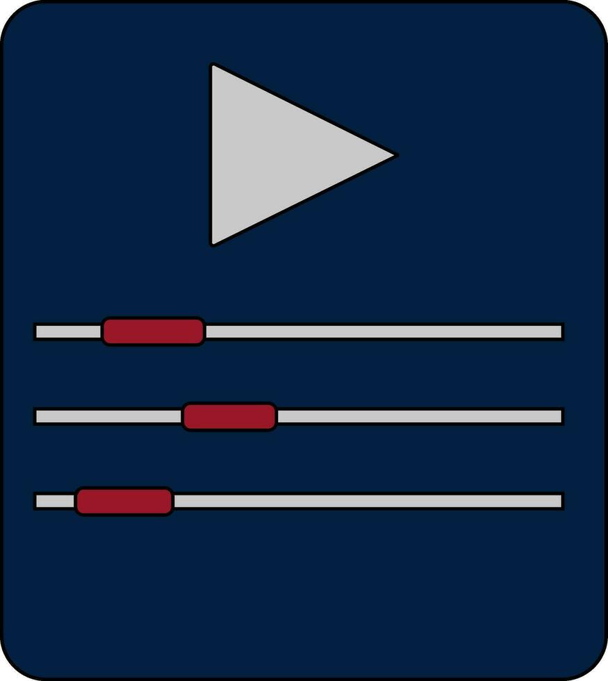 Sound Mixer or equalizer sign or symbol. vector