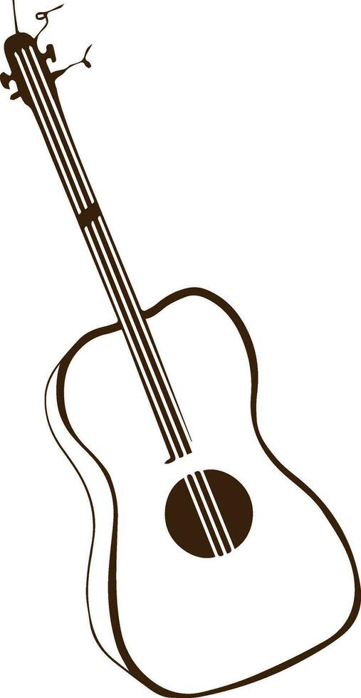 ilustración de guitarra instrumento. vector