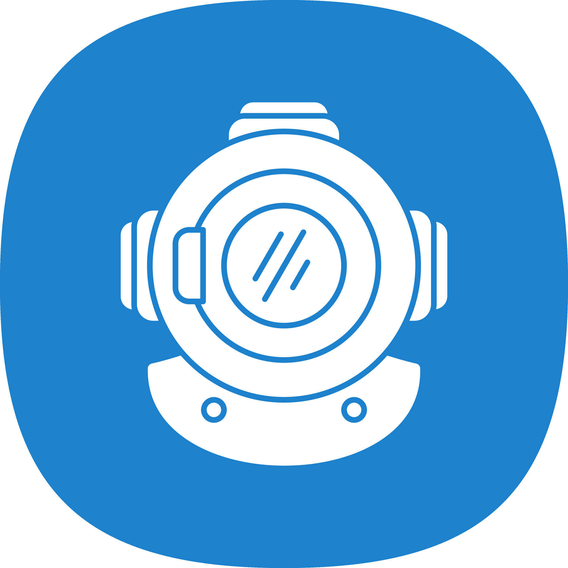 Diving helmet Vector Icon Design 25057278 Vector Art at Vecteezy
