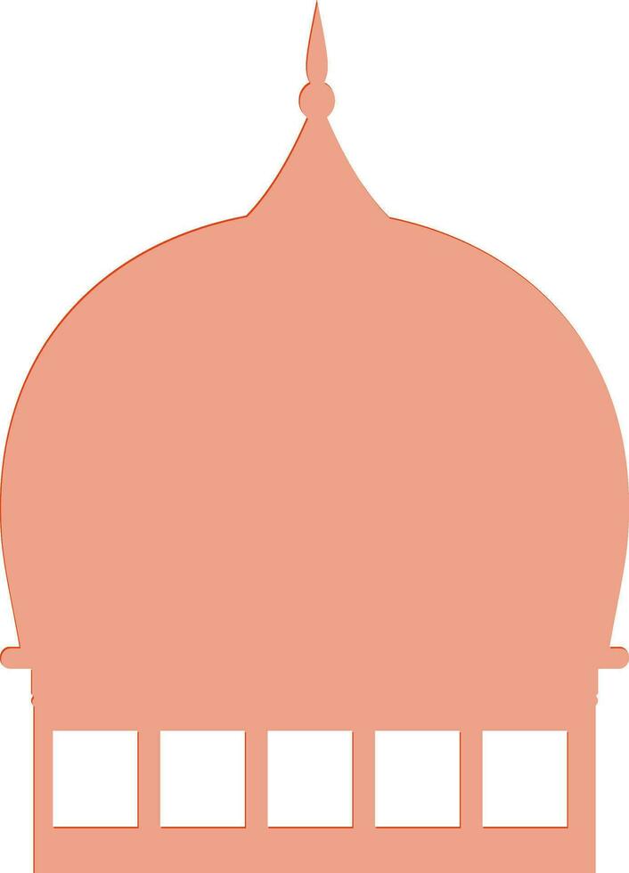Flat iillustration of Mosque dome. 25057282 Vector Art at Vecteezy