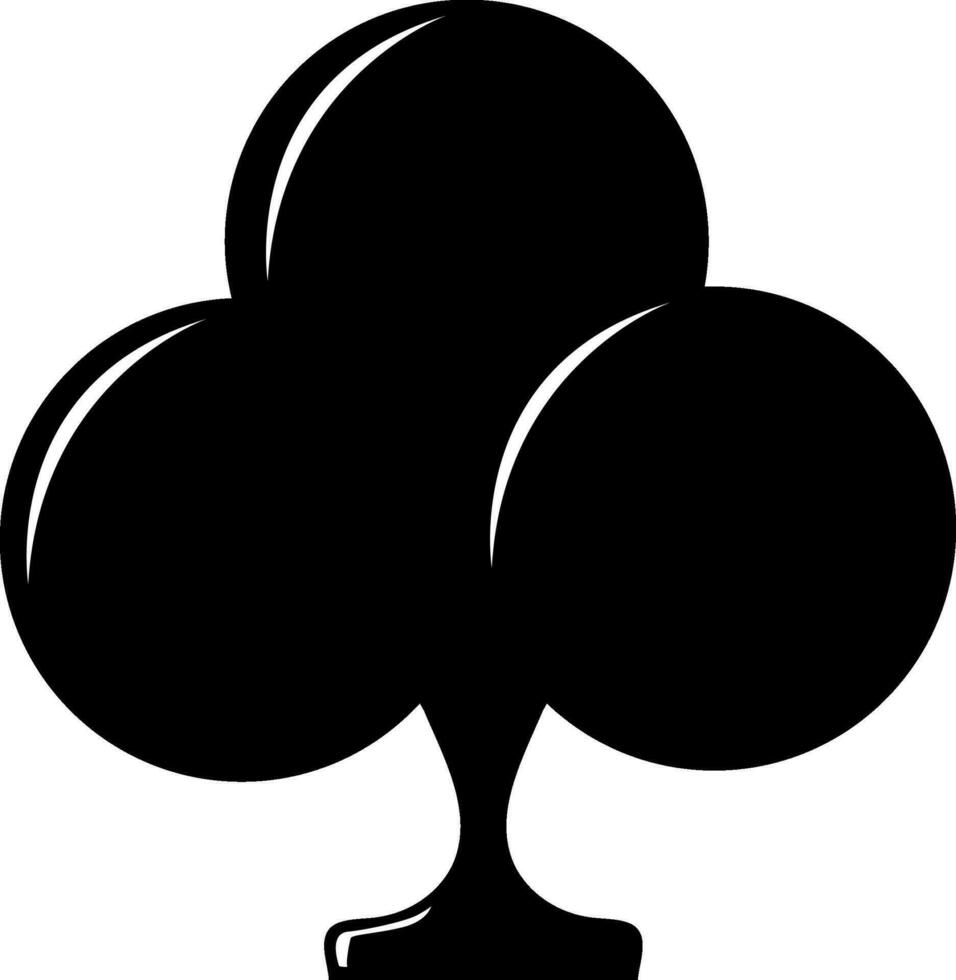 Vector playing card sign or symbol.