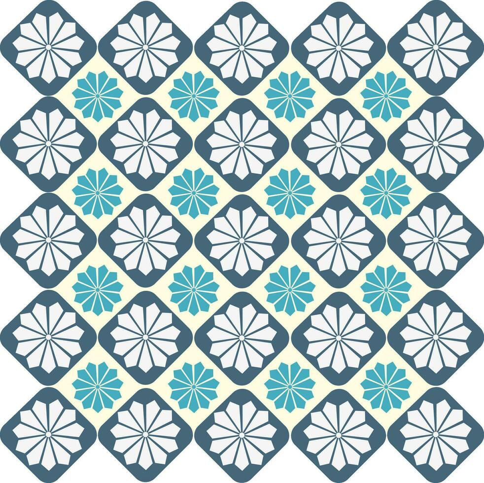 Beautiful floral seamless design pattern on white background. vector