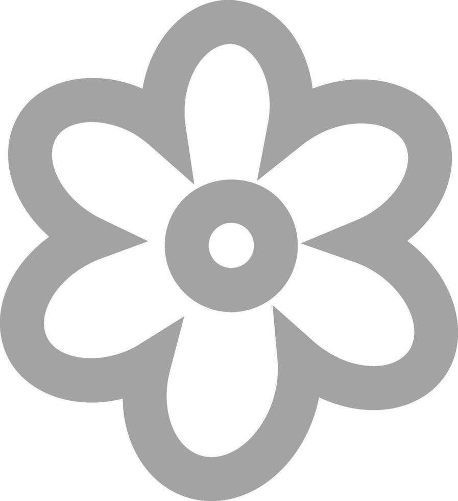 Flat illustration of a flower. vector