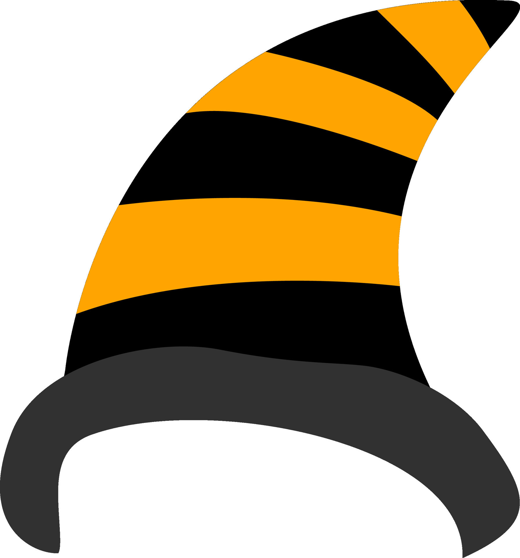 Black and orange witch hat design. 25057302 Vector Art at Vecteezy