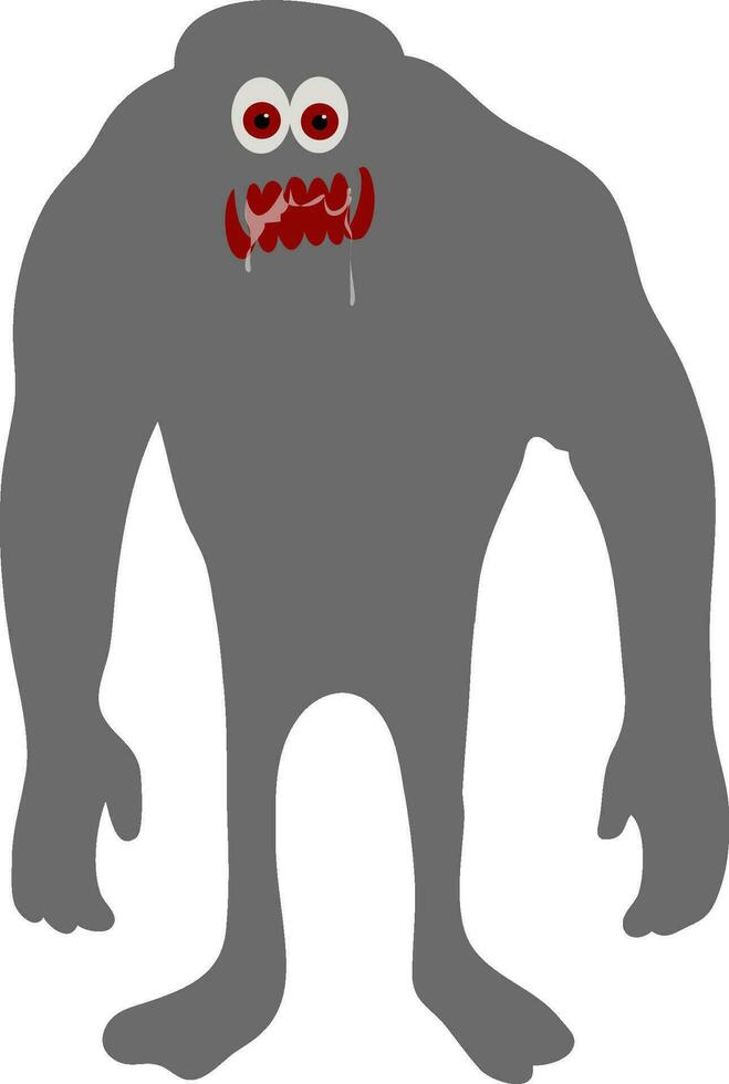 ilustración de de miedo zombi para Víspera de Todos los Santos. vector